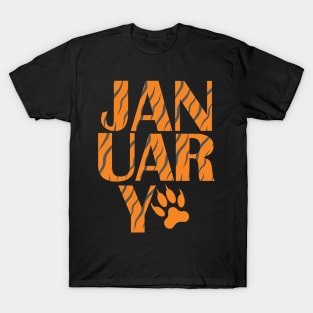 January born feline lover cat kitty kitten T-Shirt